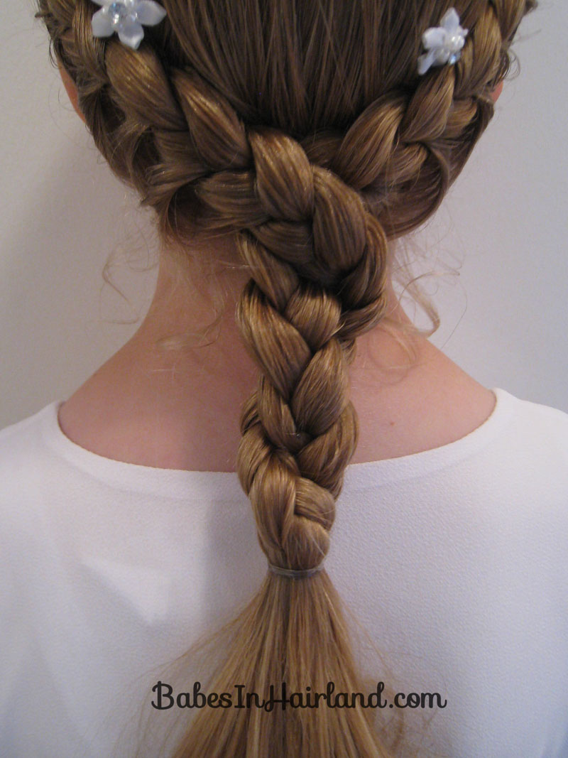 Half French Braids with a Twist - Babes In Hairland
