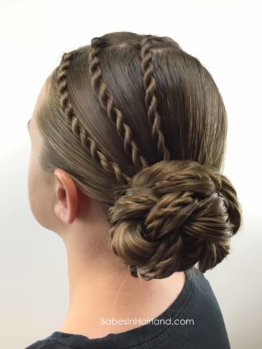 Triple Twists & Bun from BabesInHairland.com #hair #hairstyle #twists #bun