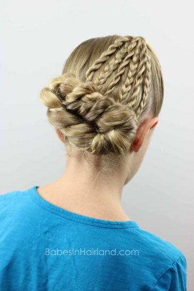 Stay cool this summer with a twists & braids updo hairstyle from BabesInHairland.com | hair | hairstyle | beauty