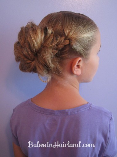 Crimped Braids and Messy Bun (1)
