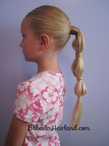 Hair Wrapped Bubble Ponytail (7)