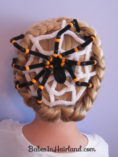 Spiderweb Hairstyle | Halloween Hairstyles (11)