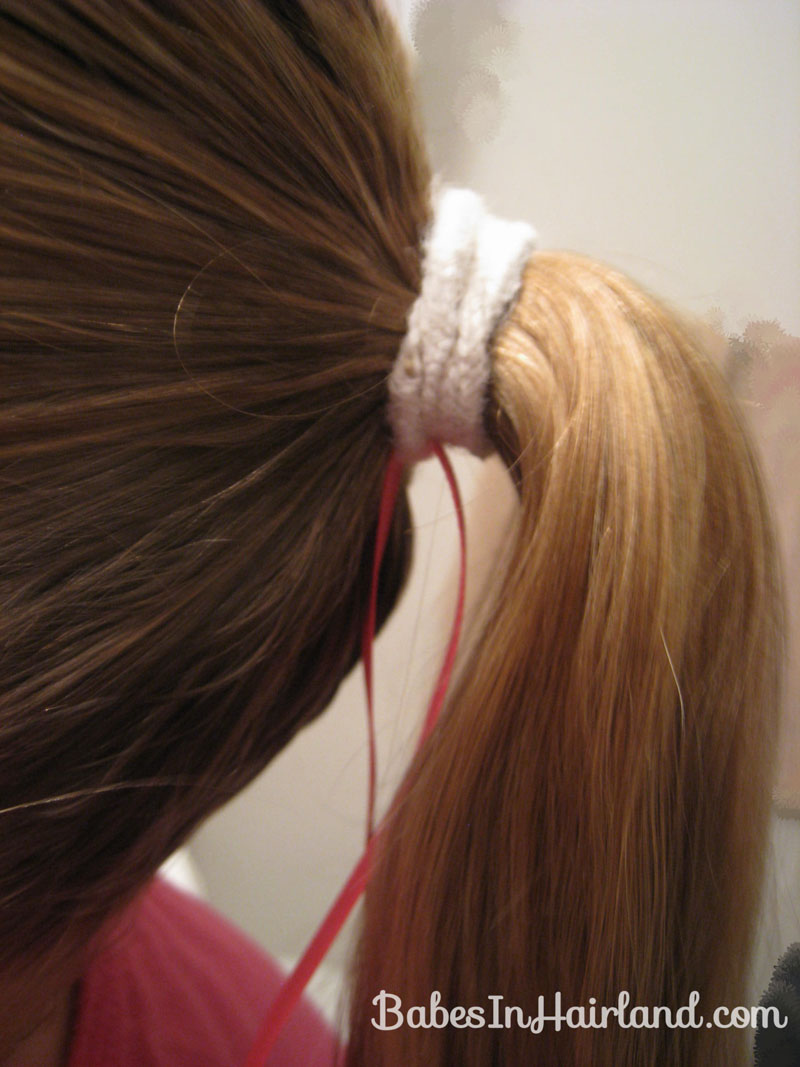 4 Strand Braid with Ribbon In It - Babes In Hairland