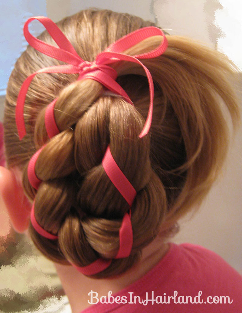 Ribbon Bow Braids (Brown to Blonde)