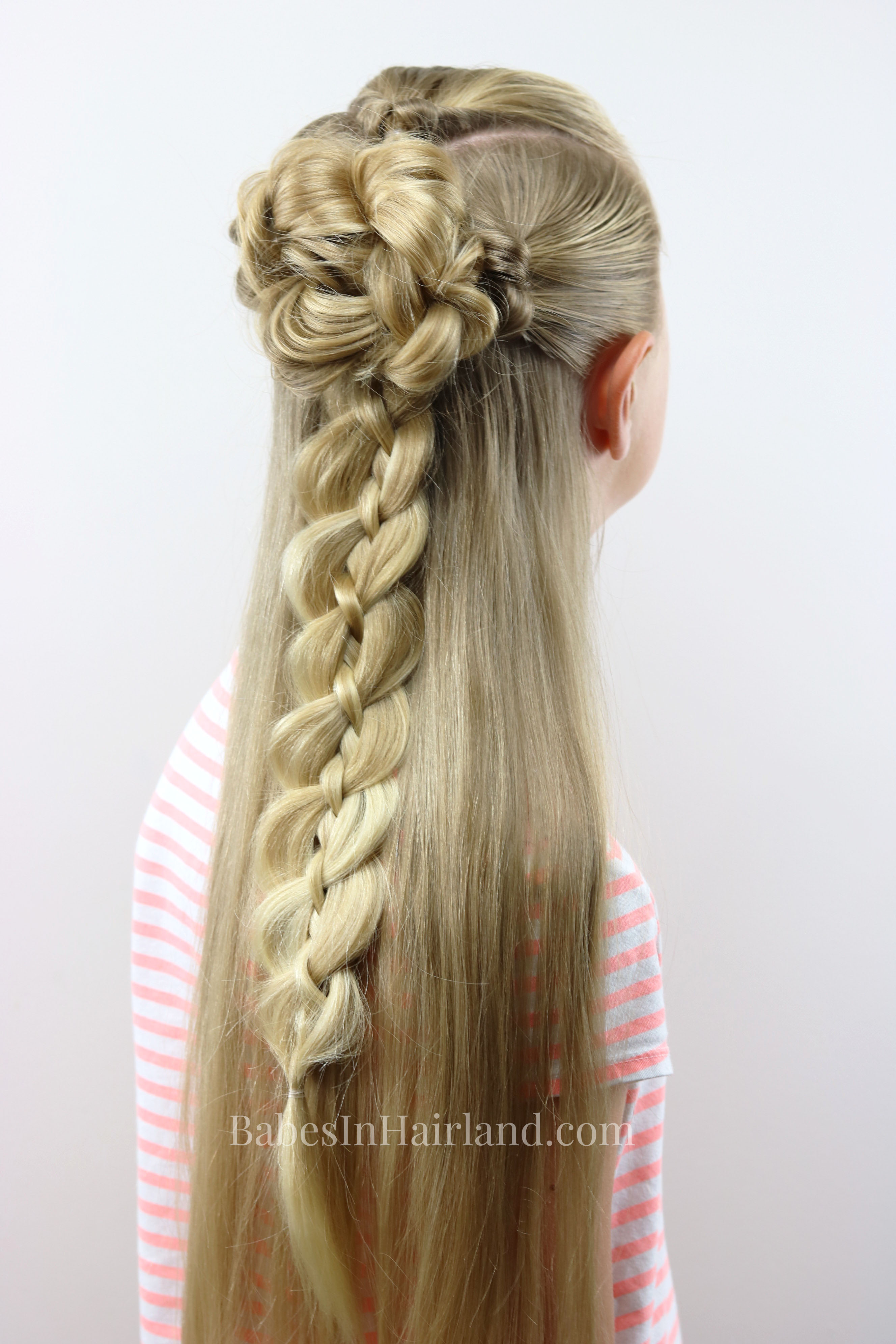 Braid Knot Half Up Combo Back To School Hairstyle