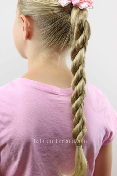 Try a TRIPLE TWIST for a quick back-to-school style. 3 Twists hold up great and are perfect for sports too! BabesInHairland.com
