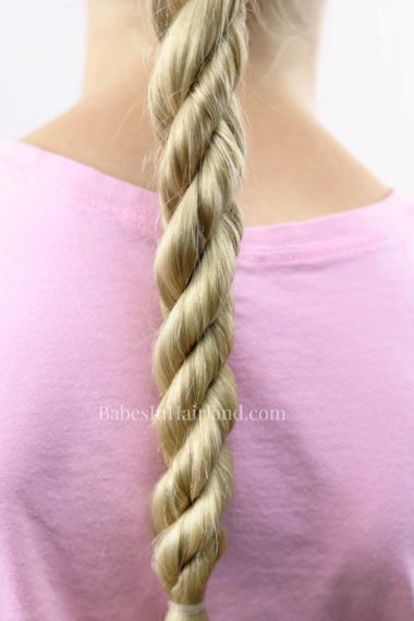 Try a TRIPLE TWIST for a quick back-to-school style. 3 Twists hold up great and are perfect for sports too! BabesInHairland.com