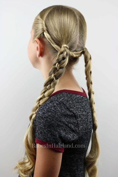 For windy fall days, try this wrapped twists & 4 strand braids hairstyle from BabesInHairland.com #hair #hairstyle #braids #twists #4strandbraids
