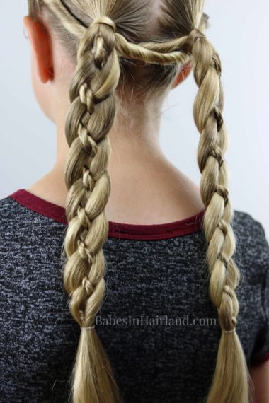 For windy fall days, try this wrapped twists & 4 strand braids hairstyle from BabesInHairland.com #hair #hairstyle #braids #twists #4strandbraids