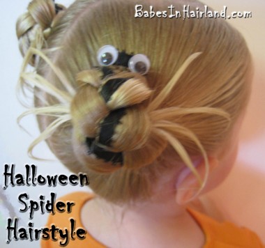 Halloween Spider Hairstyle (1)