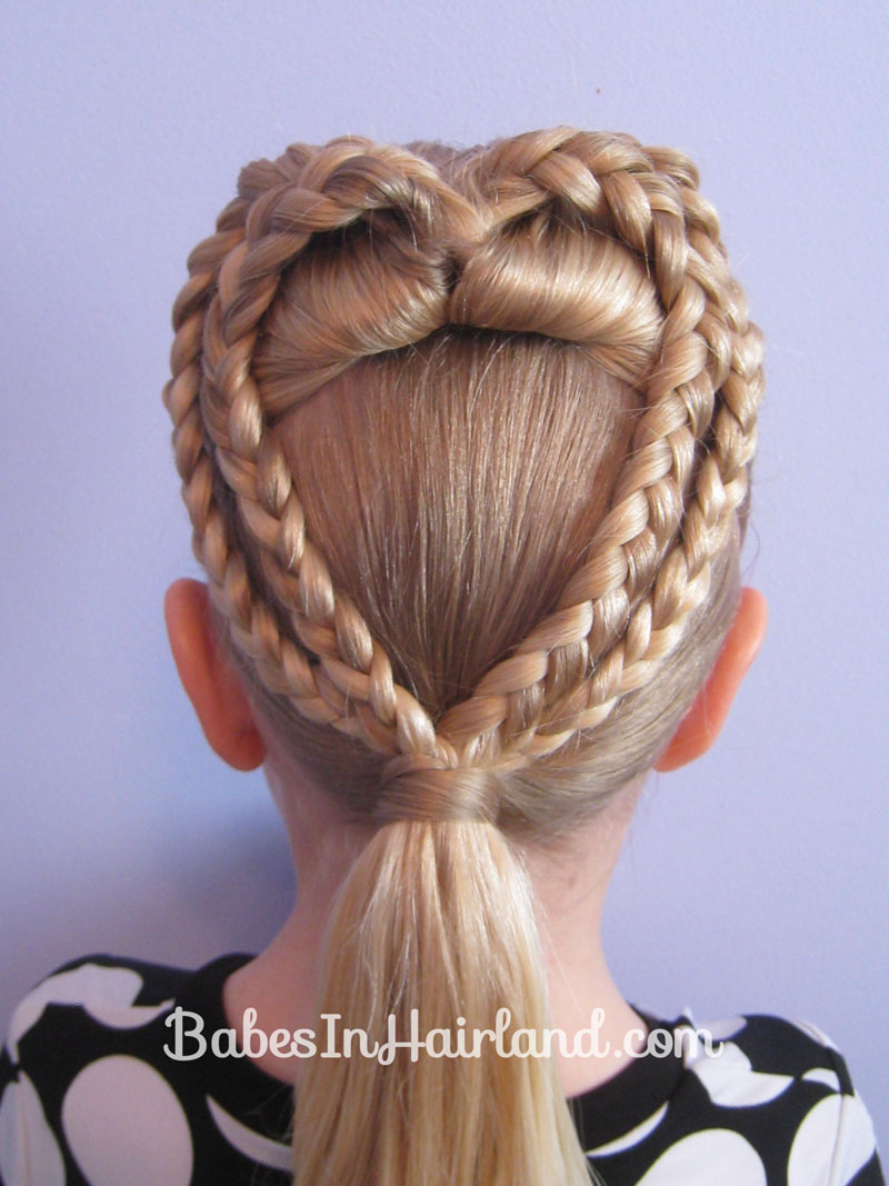 2 Braided Hearts Valentine's Day Hairstyle Babes In