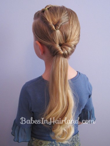 Triple Flipped Ponytail Hairstyle from BabesInHairland.com