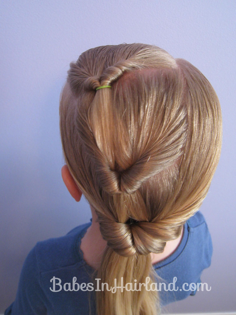 Triple Flipped Ponytail Hairstyle - Babes In Hairland