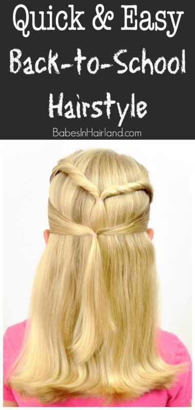 Quick & Easy Back-to-School Hairstyle from BabesInHairland.com