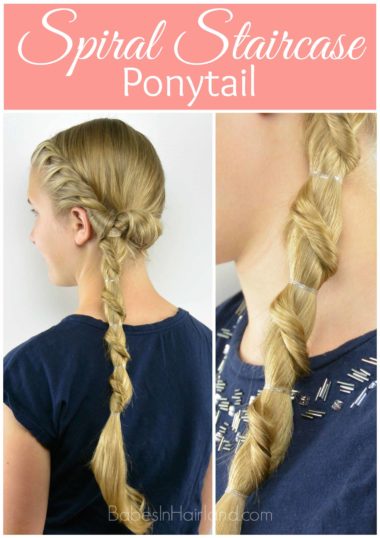 Spiral Staircase Ponytail from BabesInHairland.com #ponytail #hair #hairstyle