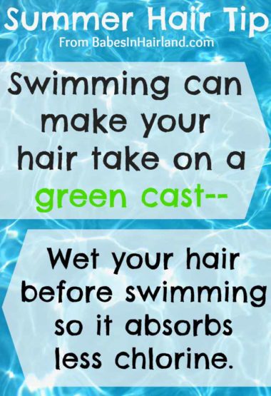 Summer Hair Tip from BabesInHairland.com