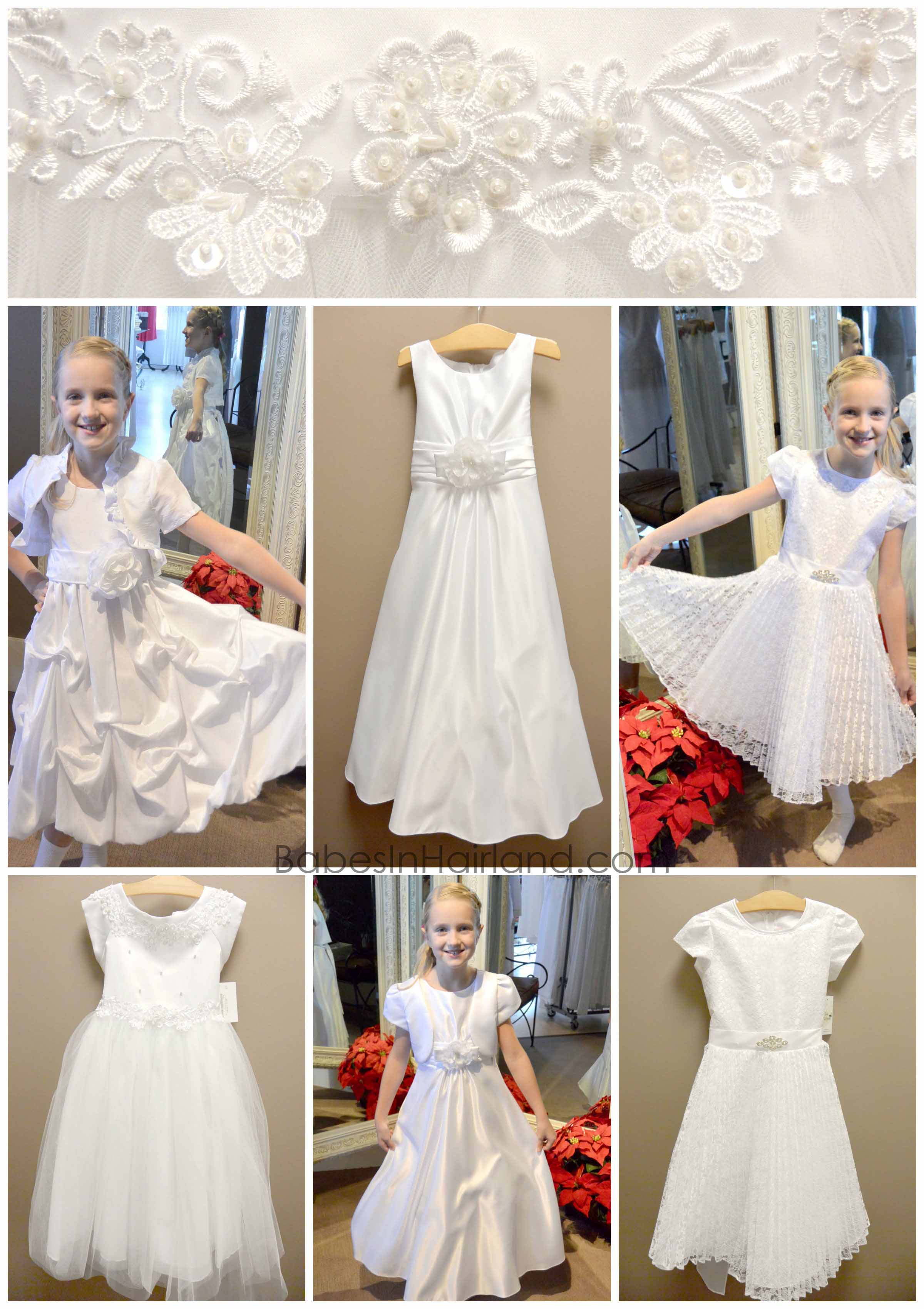 lds white baptism dress