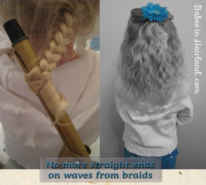 Tuesday Tip - Straight Ends on Waves from Braids - Babes In Hairland