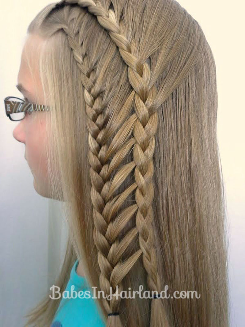 Double Half French Ladder Braids - Babes In Hairland