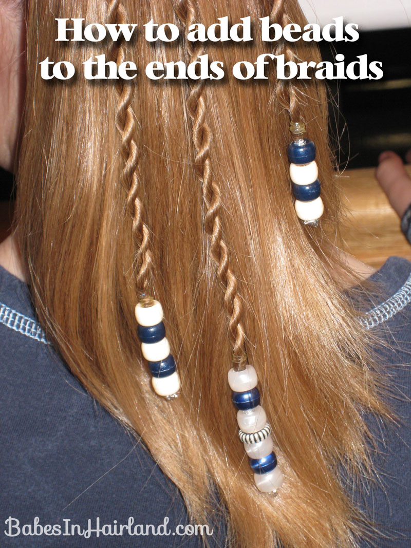 Cute kids braids with beads 