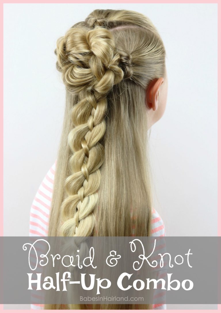 Braid & Knot Half-Up Combo | Back-to-School Hairstyle