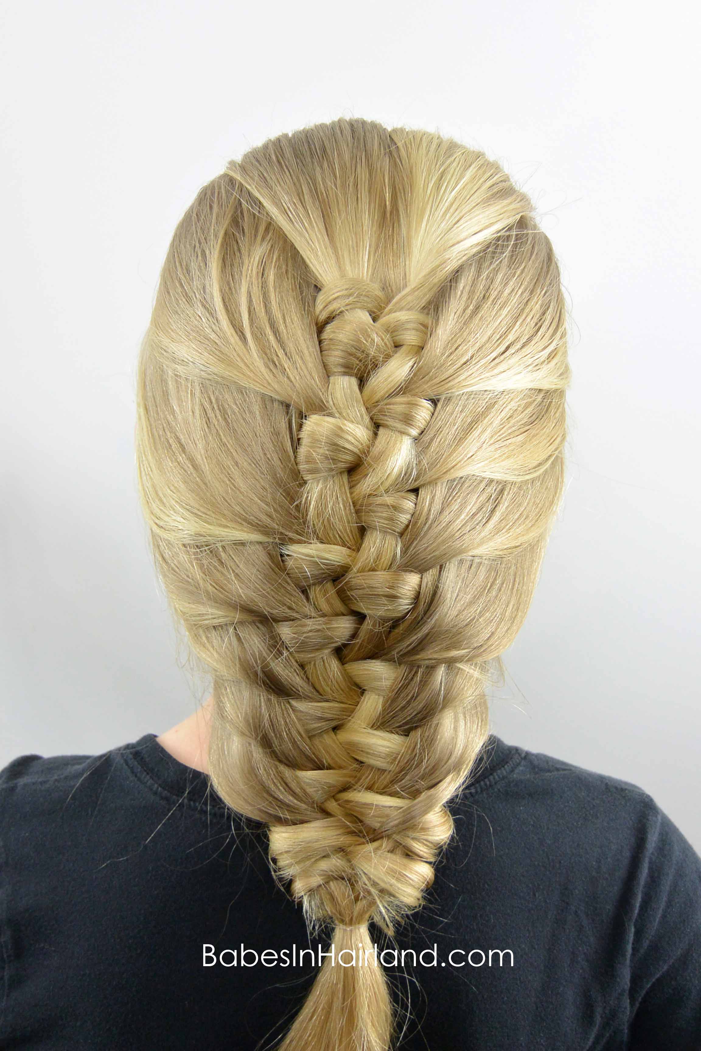 French Knotted Fishbone Braid from BabesInHairland.com #braid #fishbone