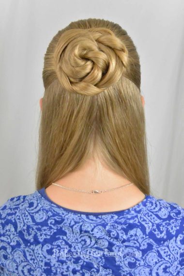 Swept Up Braided Bun from BabesInHairland.com