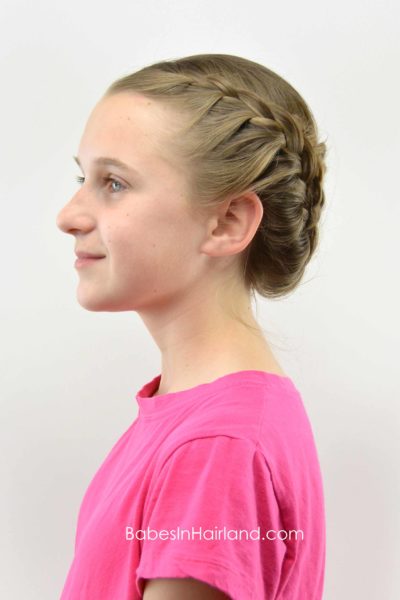 Lace Braid Updo - Babes In Hairland