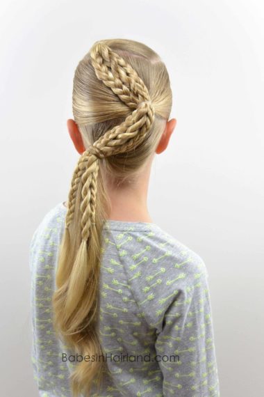Sikk Sakk Fletter Fra BabesInHairland.com #hair #braids #hestehale # frisyrer