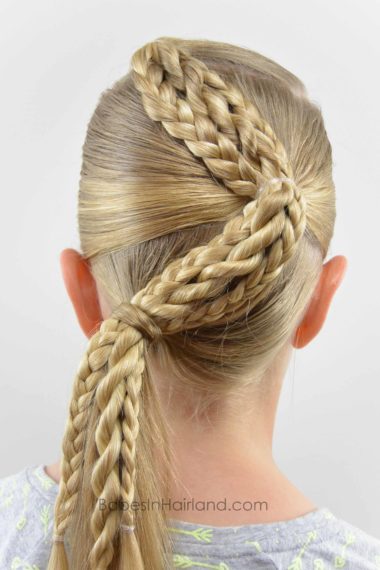 Sikk Sakk Fletter Fra BabesInHairland.com #hair #braids #hestehale # frisyrer