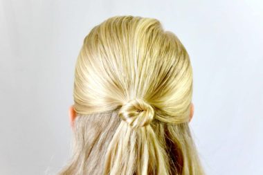 Knot Topped Ponytail from BabesInHairland.com