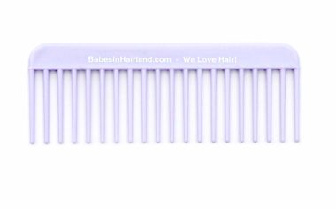 Purple BabesInHairland.com Wide Tooth Comb