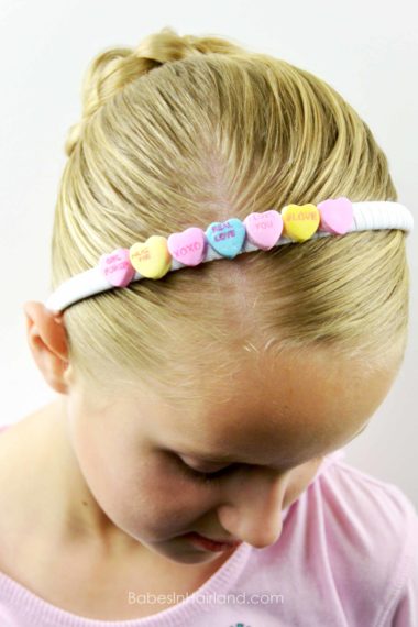 Candy Heart Headband from BabesInHairland.com #valentinesday #candy #accessories #headband #hearts