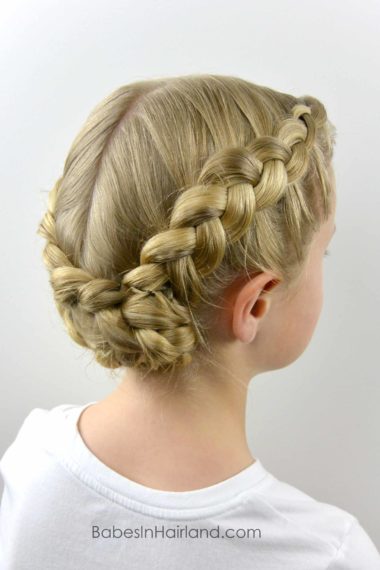 Dutch Braided Baptism Hairstyle - Babes In Hairland