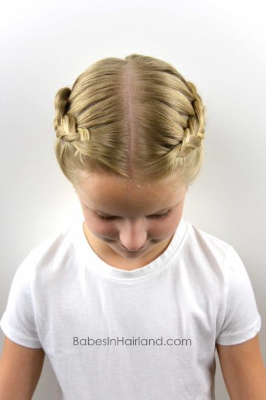 Dutch Braided Baptism Hairstyle from BabesInHairland.com #baptism #lds #mormon #braids #dutchbraids #hair