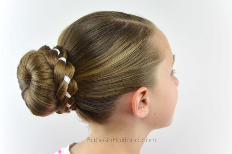 Ribbon Braid Wrapped Sock Bun - Babes In Hairland