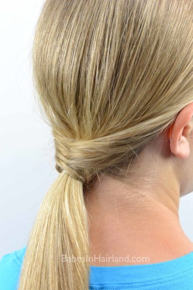 Fishtail Topped Ponytail from BabesInHairland.com #ponytail #fishtail #fishbone #hairstyle