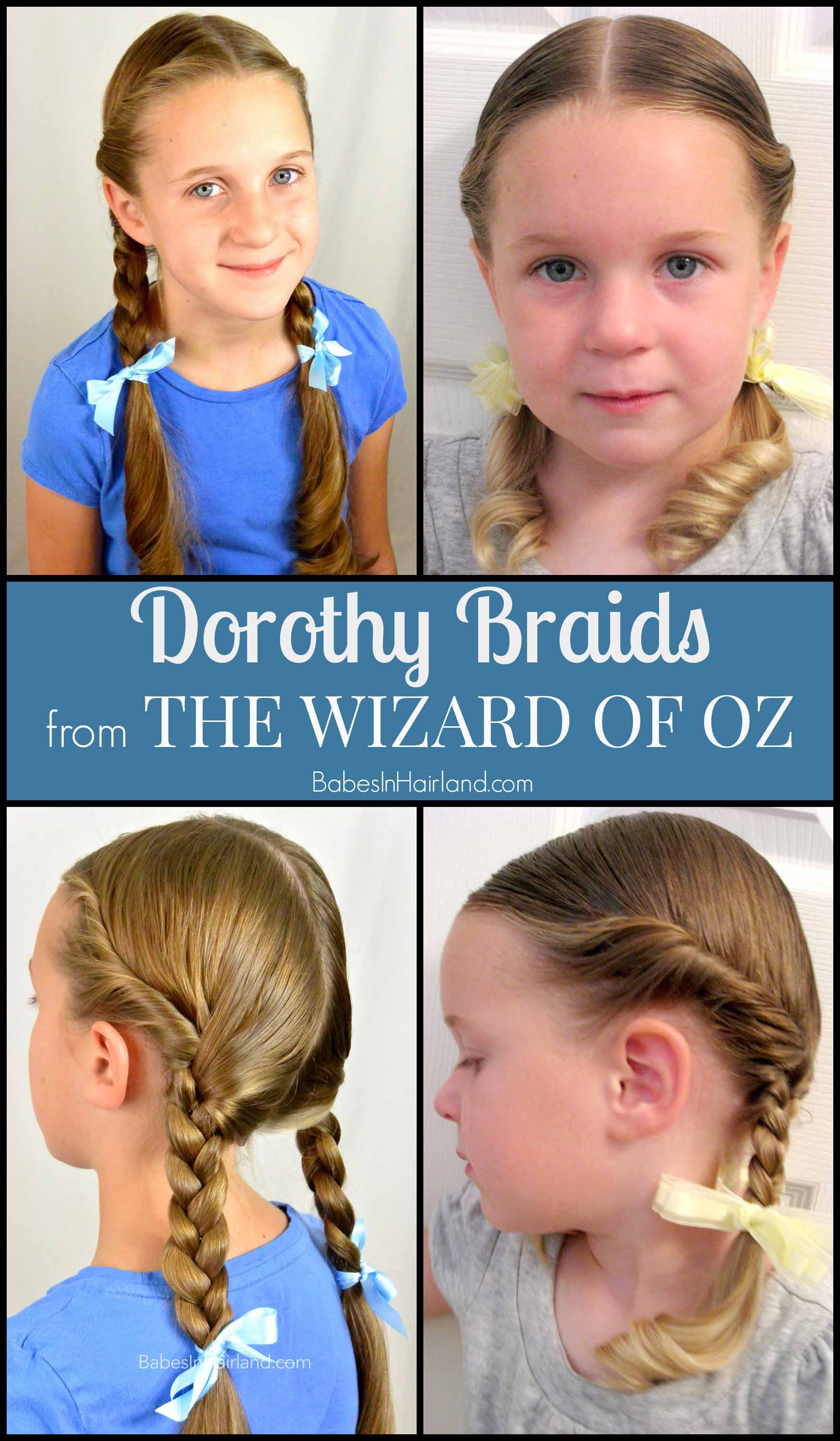dorothy gale braids | halloween hairstyle - babes in hairland
