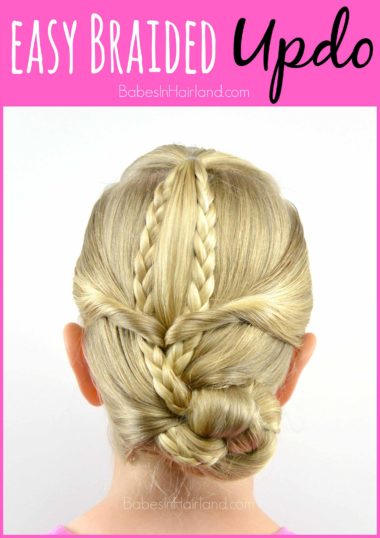 Easy Braided Updo - Babes In Hairland