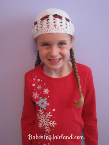 Ribbon Braids Woven Through a Beanie (24)