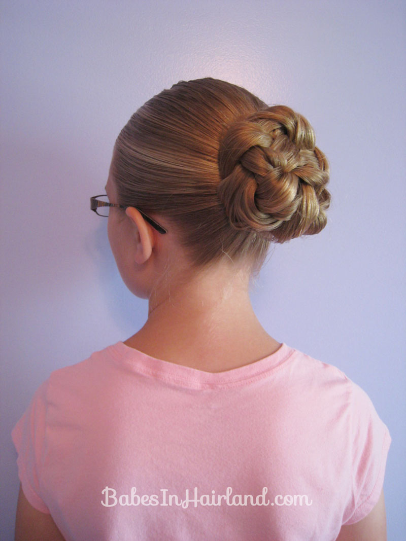 Double Braided Bun for Shorter Hair - Babes In Hairland