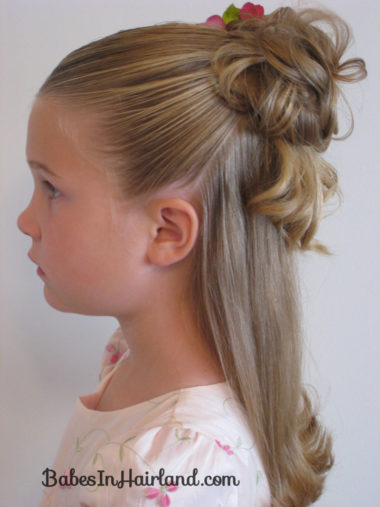 Half Up Messy Bun (2)