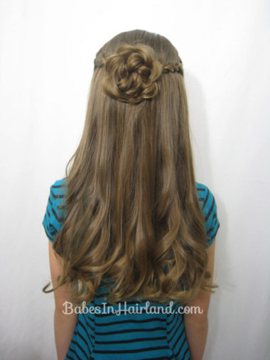 Braided Pullback & Flower Bun from BabesInHairland.com