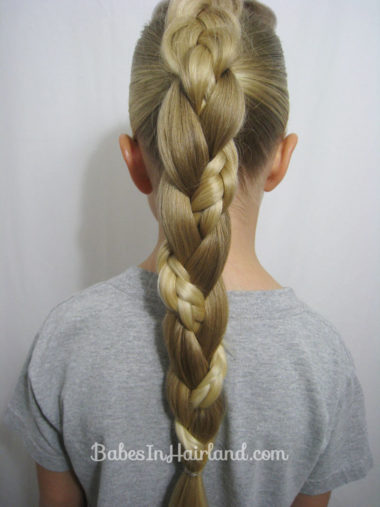French Braid into a Braided Ponytail - BabesInHairland.com