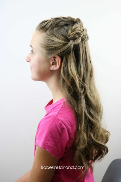 Half Up Braided Style - Babes In Hairland