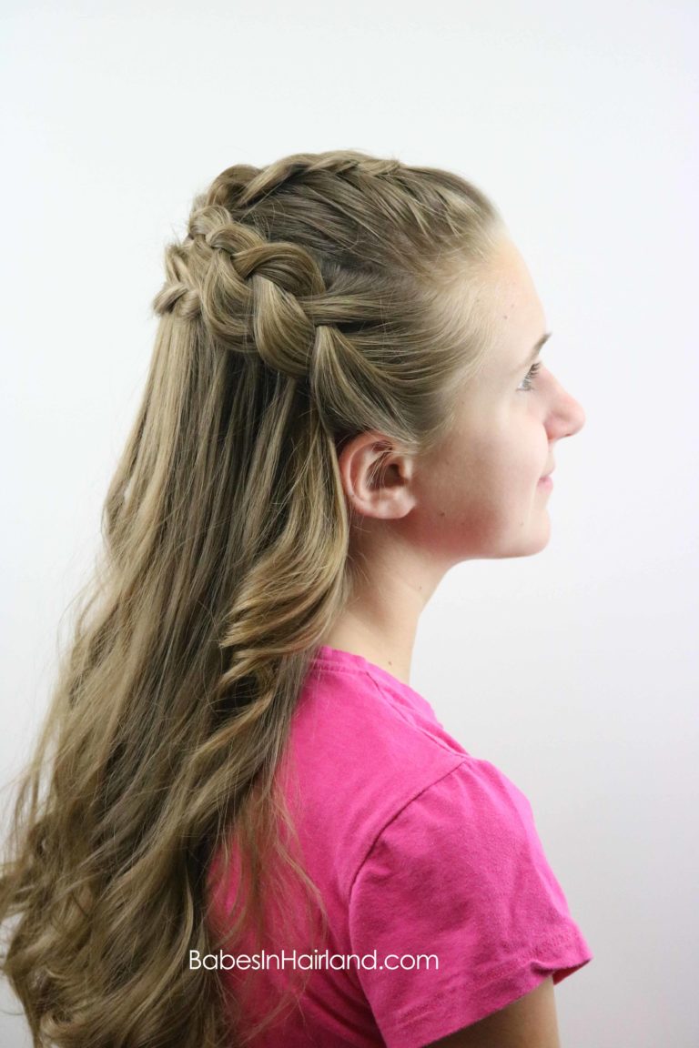 Half Up Braided Style - Babes In Hairland