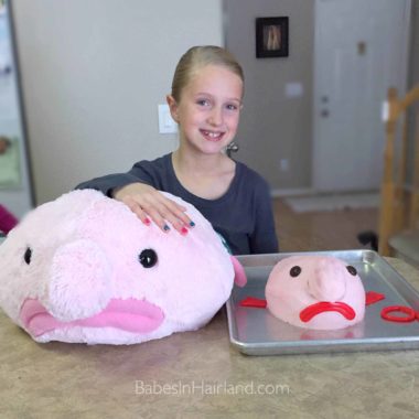 Blobfish Birthday Cake & Stuffed Animal | BabesInHairland.com #blobfish #blob #birthdaycake #happybirthday