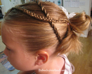 Messy Bun and Accent Braids (5)