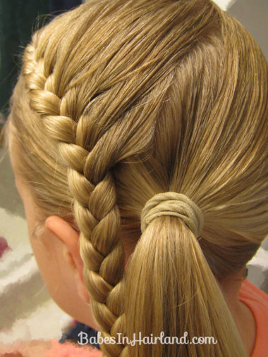 Lauren Conrad Inspired - Half French Braid Wrapped Ponytail (11)