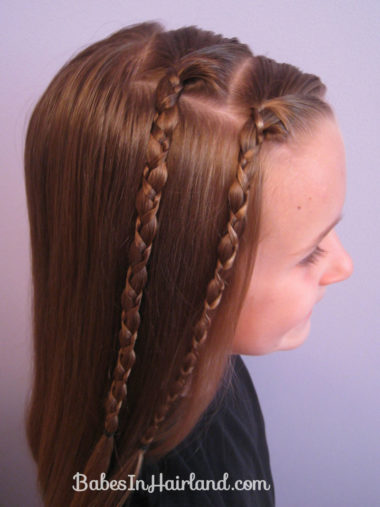 Quick & Easy Uneven Braids Hairstyle (3)